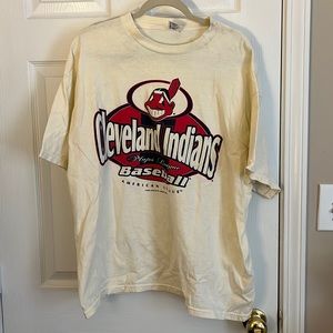 Vintage CLEVELAND INDIANS Major League Baseball Shirt Size XL 1999
